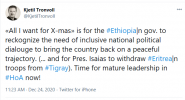 Day 52 of war on Tigray: Asimba’s press release, call for evidence from Adigrat, UNICEF’s appeal